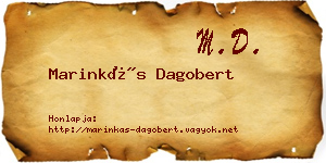Marinkás Dagobert névjegykártya